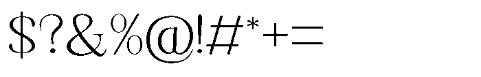 Shoshin Extra Light Semi Expanded Font OTHER CHARS