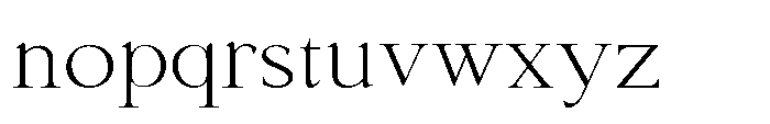 Shoshin Extra Light Semi Expanded Font LOWERCASE