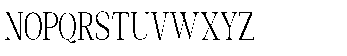 Shoshin Light Condensed Font UPPERCASE