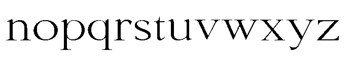Shoshin Light Expanded Font LOWERCASE