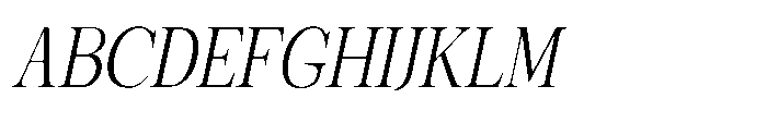 Shoshin Light Semi Condensed Italic Font UPPERCASE