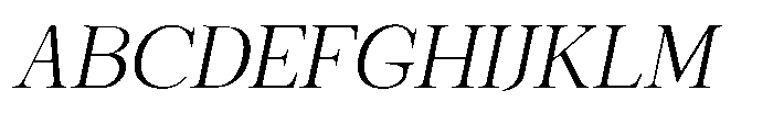 Shoshin Light Semi Expanded Italic Font UPPERCASE