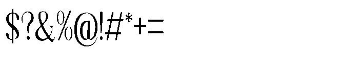 Shoshin Medium Condensed Font OTHER CHARS