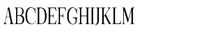 Shoshin Medium Condensed Font UPPERCASE