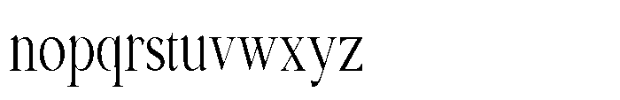Shoshin Medium Condensed Font LOWERCASE