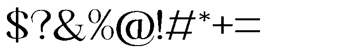Shoshin Medium Expanded Font OTHER CHARS
