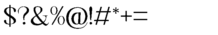 Shoshin Medium Semi Expanded Font OTHER CHARS