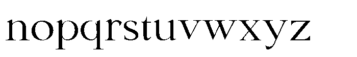 Shoshin Medium Semi Expanded Font LOWERCASE