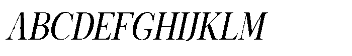 Shoshin Semi Bold Semi Condensed Italic Font UPPERCASE