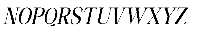 Shoshin Semi Bold Semi Condensed Italic Font UPPERCASE