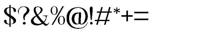 Shoshin Semi Bold Semi Expanded Font OTHER CHARS