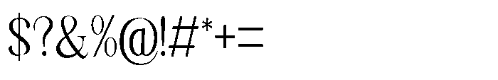 Shoshin Semi Condensed Font OTHER CHARS