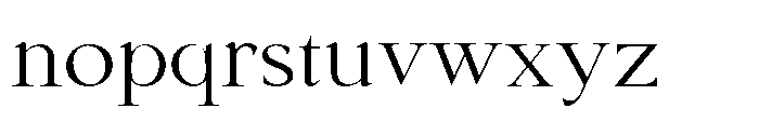 Shoshin Semi Expanded Font LOWERCASE