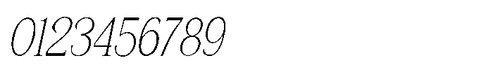 Shoshin Thin Condensed Italic Font OTHER CHARS