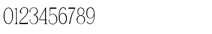Shoshin Thin Condensed Font OTHER CHARS