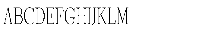 Shoshin Thin Condensed Font UPPERCASE