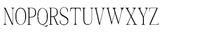 Shoshin Thin Condensed Font UPPERCASE