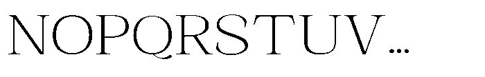Shoshin Thin Expanded Font UPPERCASE
