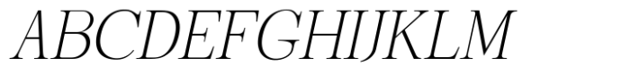 Shoshin Thin Italic Font