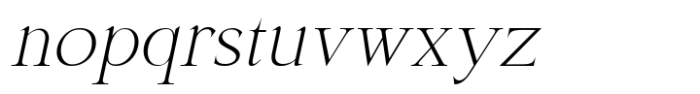 Shoshin Thin Italic Font LOWERCASE
