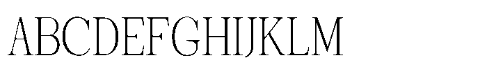 Shoshin Thin Semi Condensed Font UPPERCASE