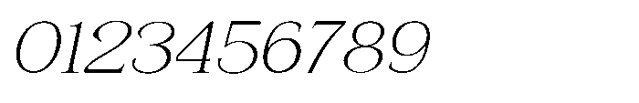 Shoshin Thin Semi Expanded Italic Font OTHER CHARS