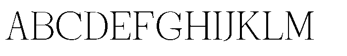 Shoshin Thin Semi Expanded Font UPPERCASE