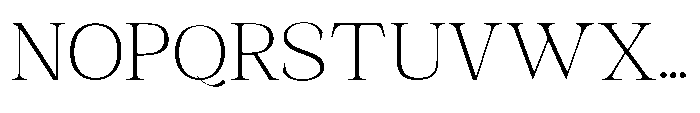 Shoshin Thin Semi Expanded Font UPPERCASE