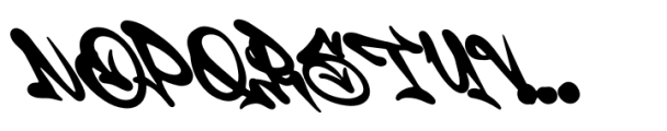 Shotgun Blues Graffiti Regular Font UPPERCASE
