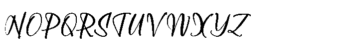 Shothery Mistoph  Regular Font UPPERCASE