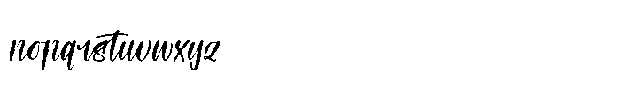 Shothery Mistoph  Regular Font LOWERCASE