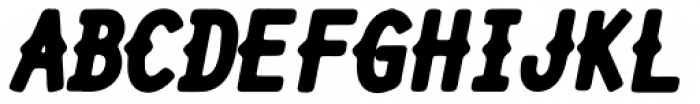 Shourtcut Italic Font UPPERCASE