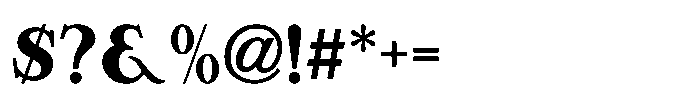 Show Card Shop JNL Regular Font OTHER CHARS