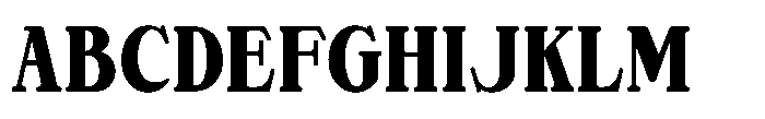 Show Card Shop JNL Regular Font UPPERCASE