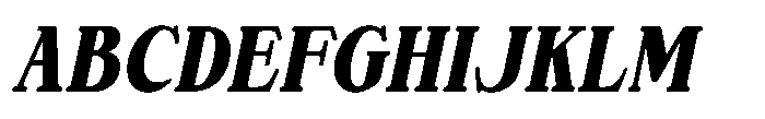 Show Card Shop JNL Show Card Shop Oblique JNL Regular Font UPPERCASE