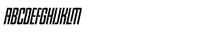Shoza Italic Font UPPERCASE