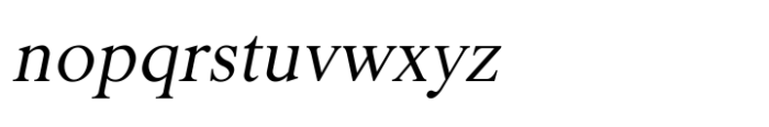 Shree Bangali 5121 Italic Font LOWERCASE