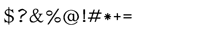 Shree Bangali 5135 Medium Font OTHER CHARS