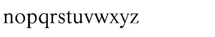 Shree Bangali 5135 Medium Font LOWERCASE