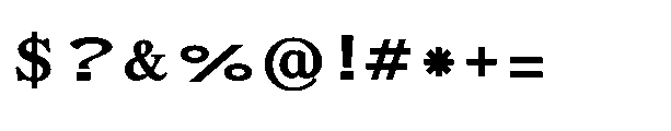 Shree Bangali 5143 Bold Font OTHER CHARS