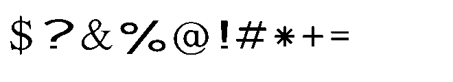 Shree Bangali 5143 Font OTHER CHARS
