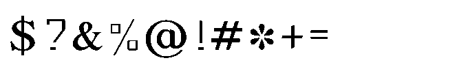 Shree Bangali 5149 Font OTHER CHARS