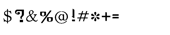 Shree Bangali 5152 Medium Font OTHER CHARS