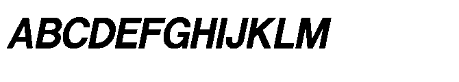 Shree Bangali 5157 Black Italic Font UPPERCASE