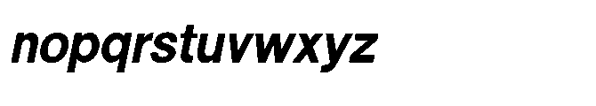 Shree Bangali 5157 Black Italic Font LOWERCASE