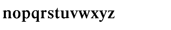Shree Bangali 5161 Bold Font LOWERCASE