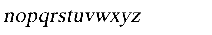 Shree Bangali 5161 Italic Font LOWERCASE
