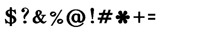 Shree Bangali 5161 Font OTHER CHARS