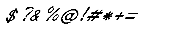 Shree Bangali 5163 Italic Font OTHER CHARS