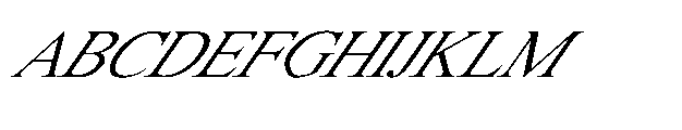 Shree Bangali 5163 Italic Font UPPERCASE